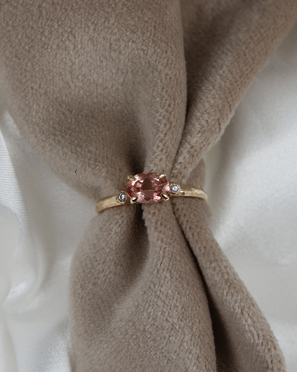 Peach tourmaline Izzy ring