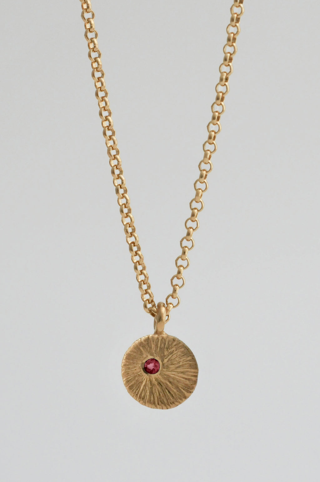 9ct Gold Rae Birthstone Pendant Necklace