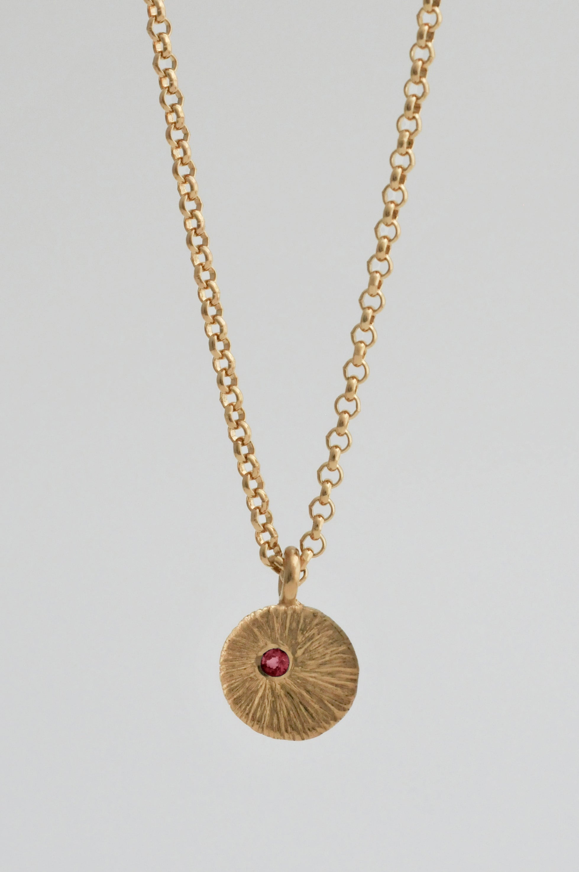 9ct Gold Rae Birthstone Pendant Necklace