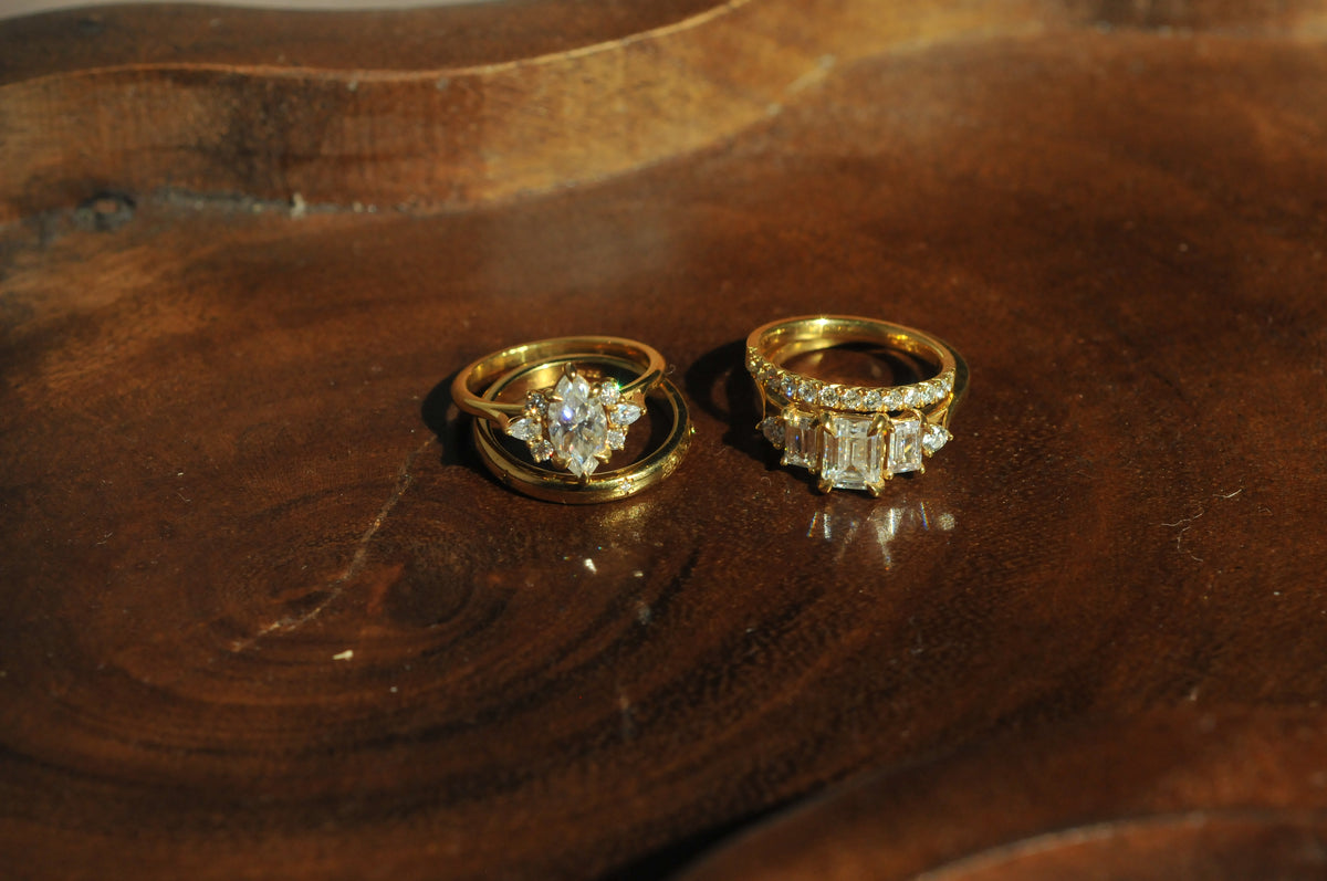 Ash Star Set Wedding Band