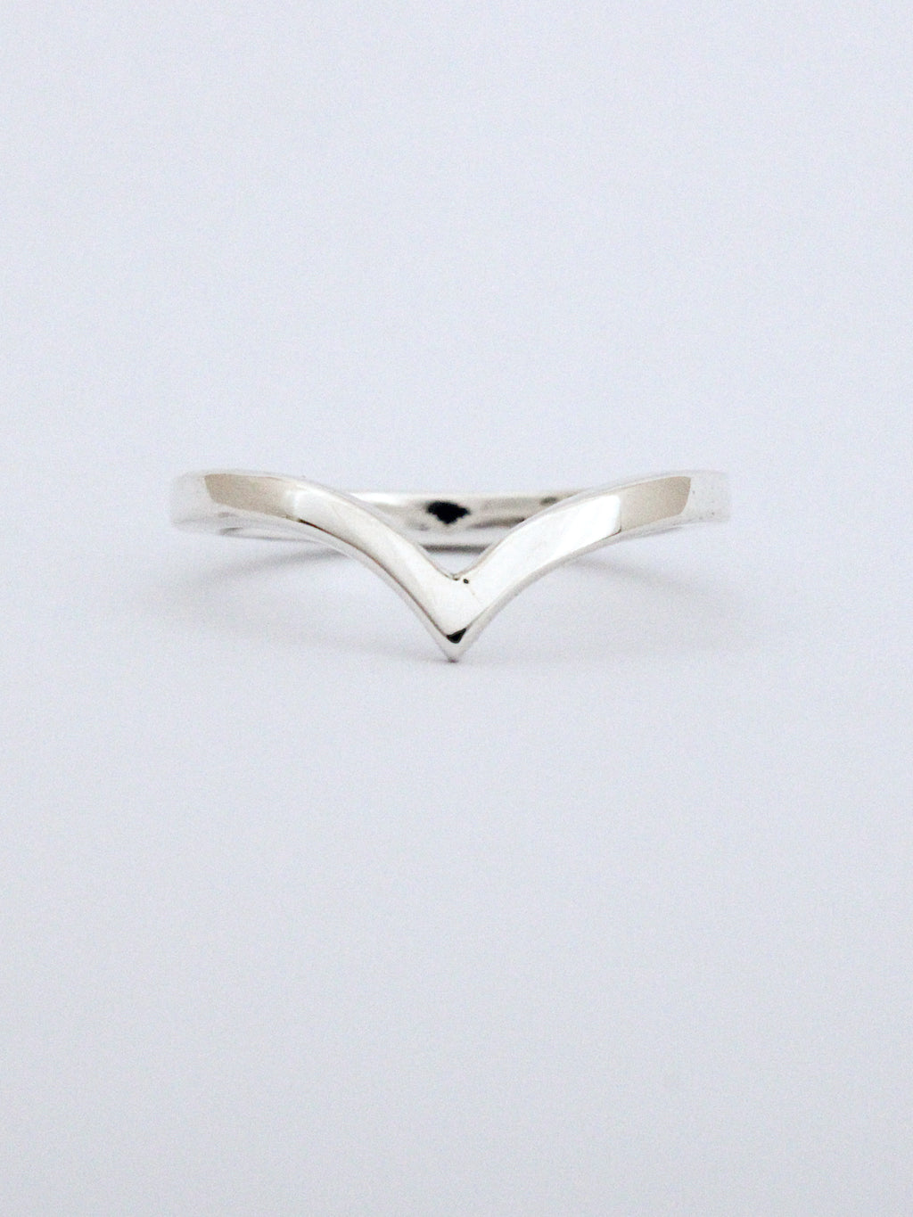 Pine Fitted Wishbone Wedding Band