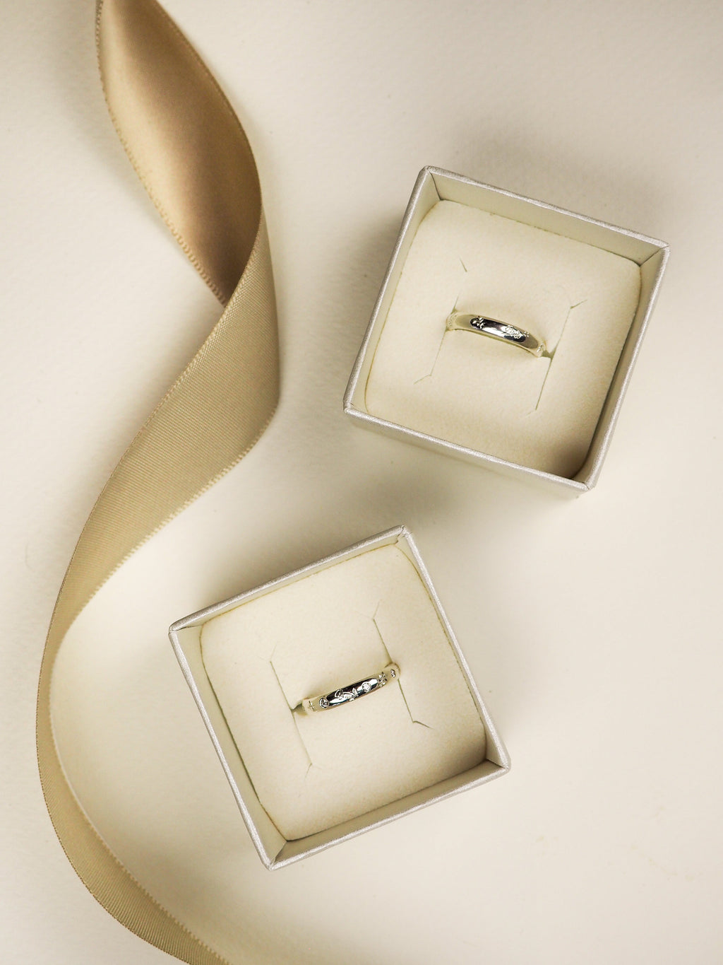 HAND ENGRAVED birth flower ring | Hannah McDanielson Jewellery - personalised birth flower engraved ring