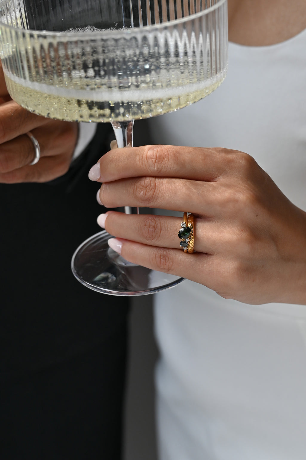 Rowan Oval Cluster Engagement Ring