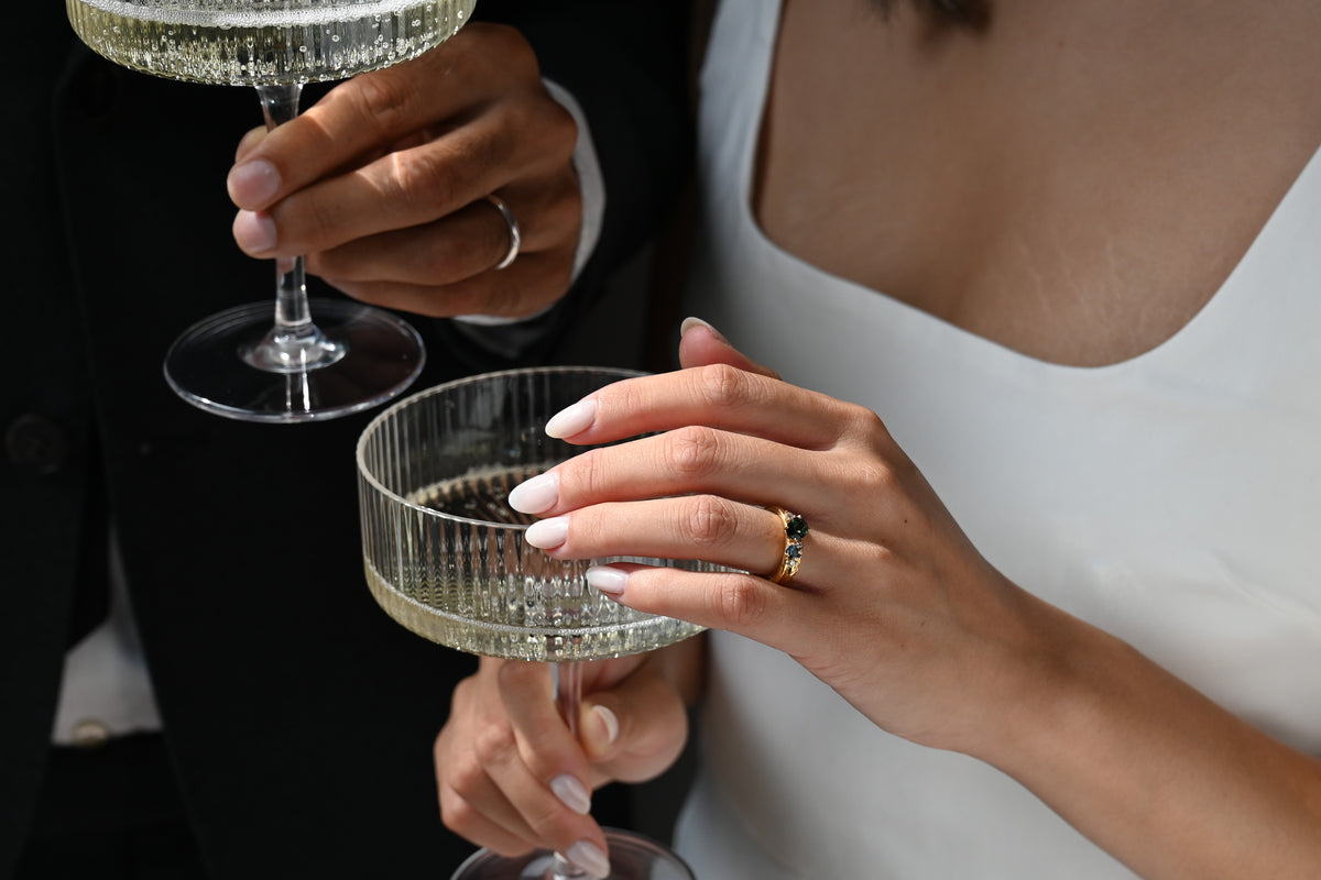 Rowan Oval Cluster Engagement Ring
