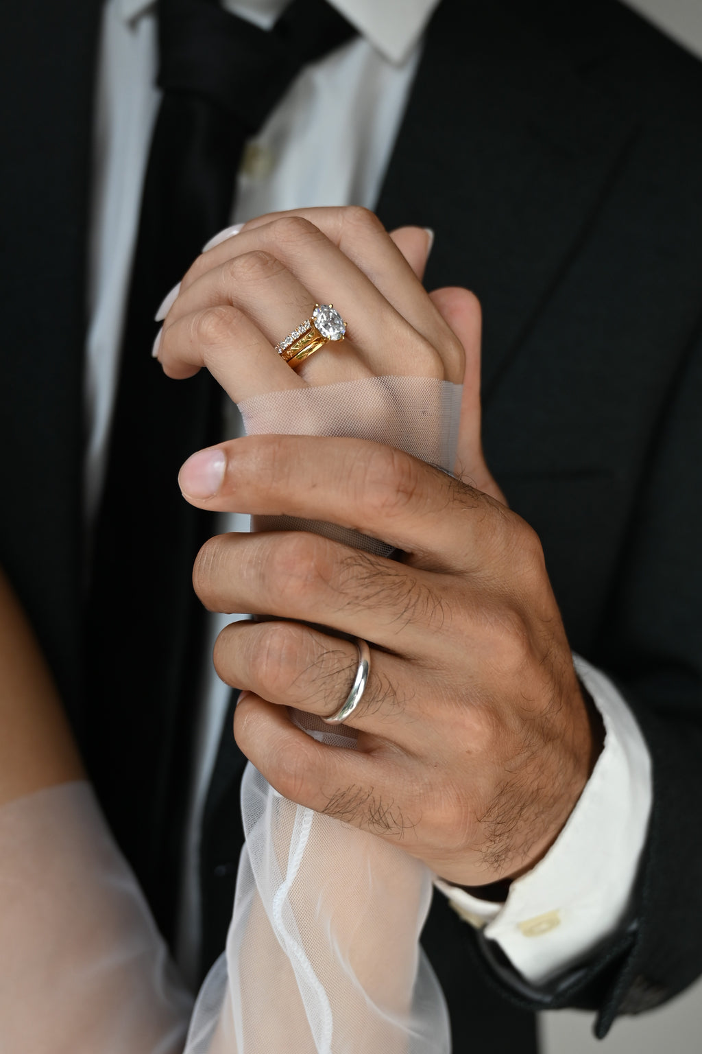Alder Fishtail Half Eternity Wedding Band