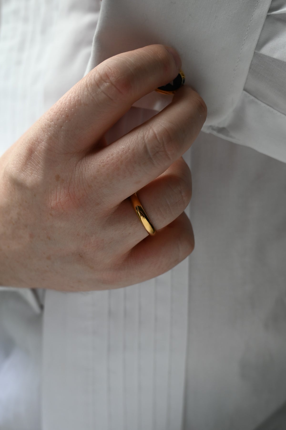 Classic D Shaped Wedding Band