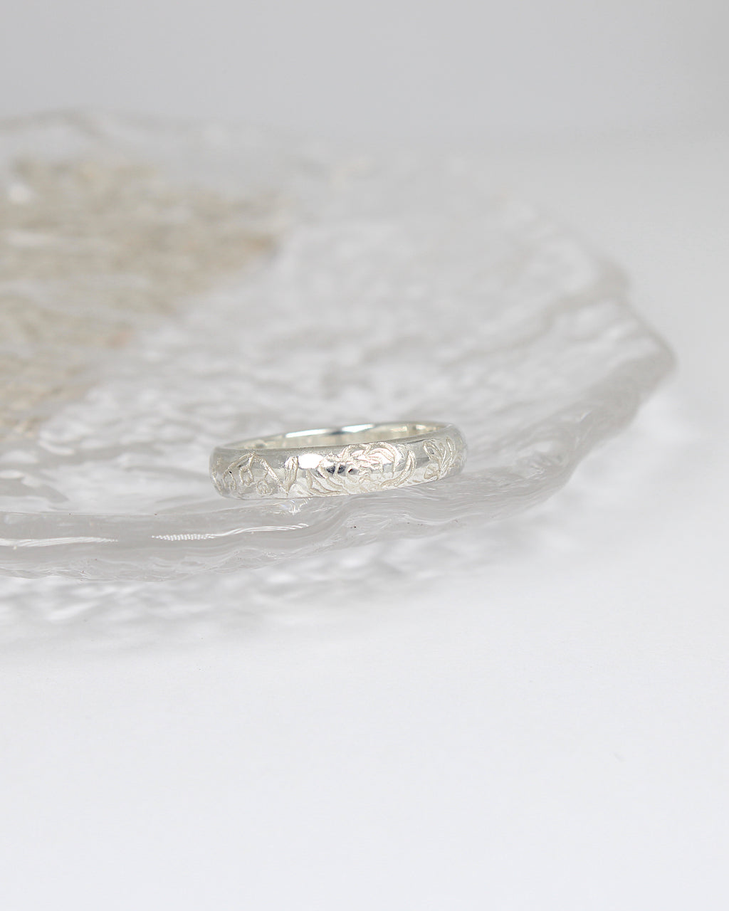 WAX CARVED birth flower ring | Hannah McDanielson Jewellery - carved birth flower personalised ring