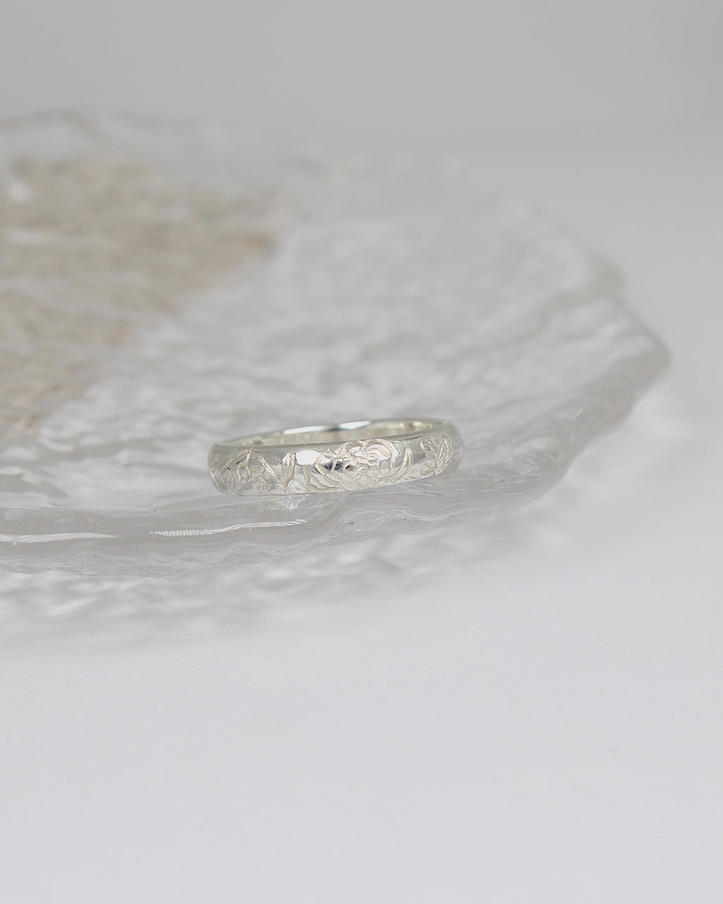 WAX CARVED birth flower ring | Hannah McDanielson Jewellery - carved birth flower personalised ring