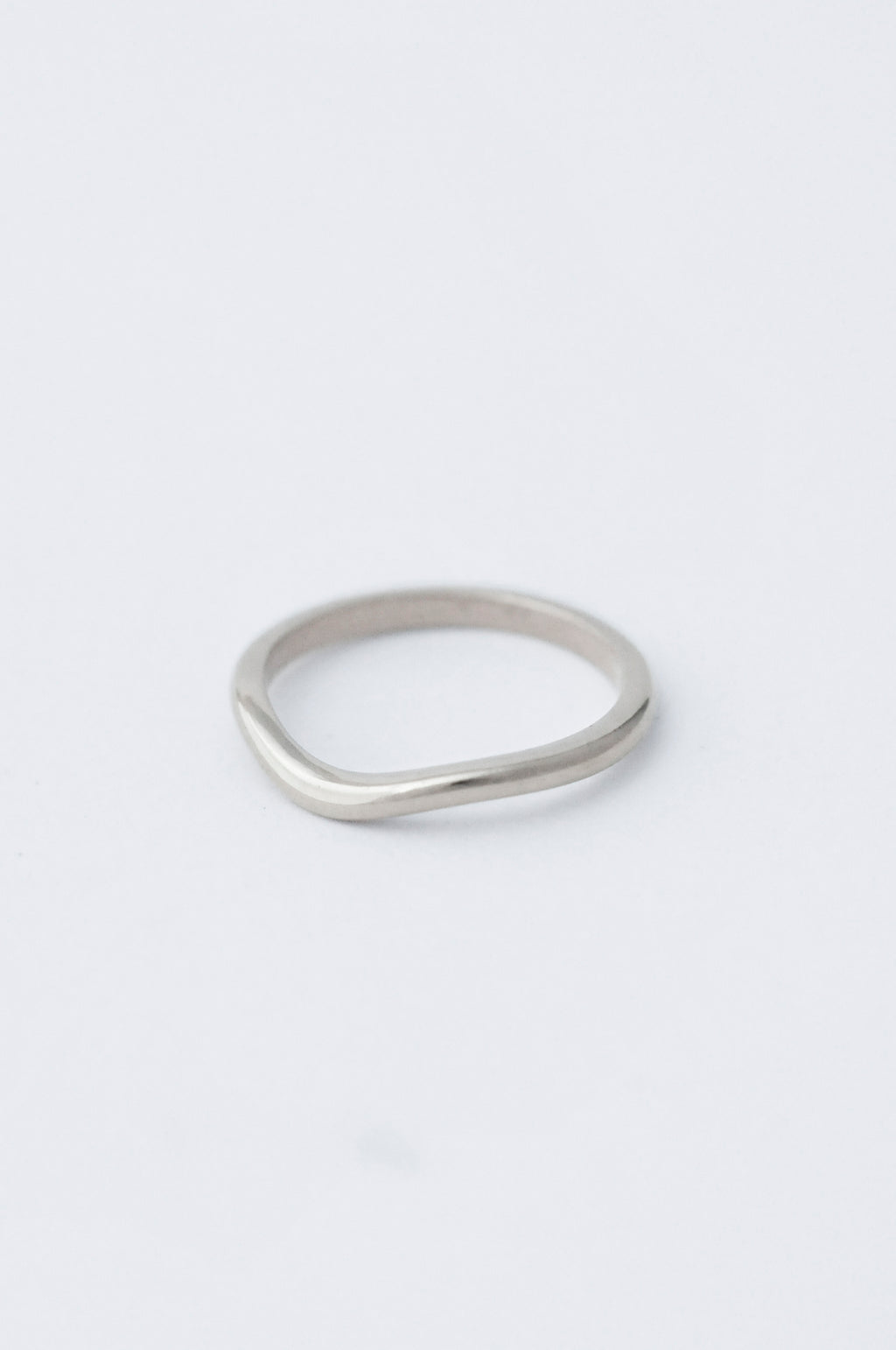 platinum 2mm curved wedding band